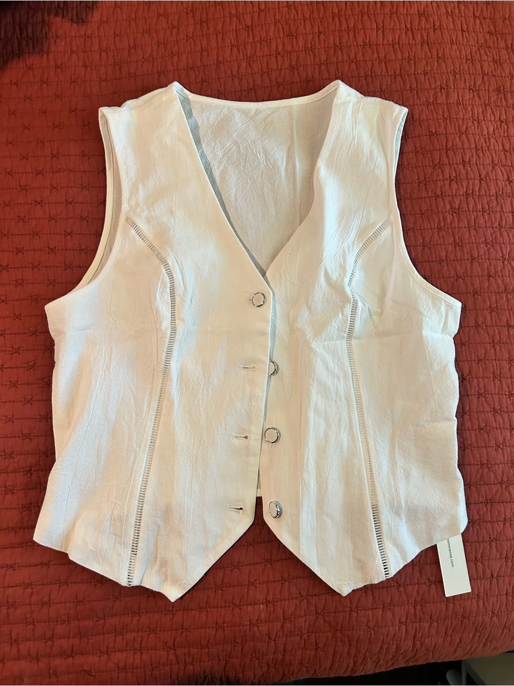Linen Vest & Shorts Set - Picture 2 of 5